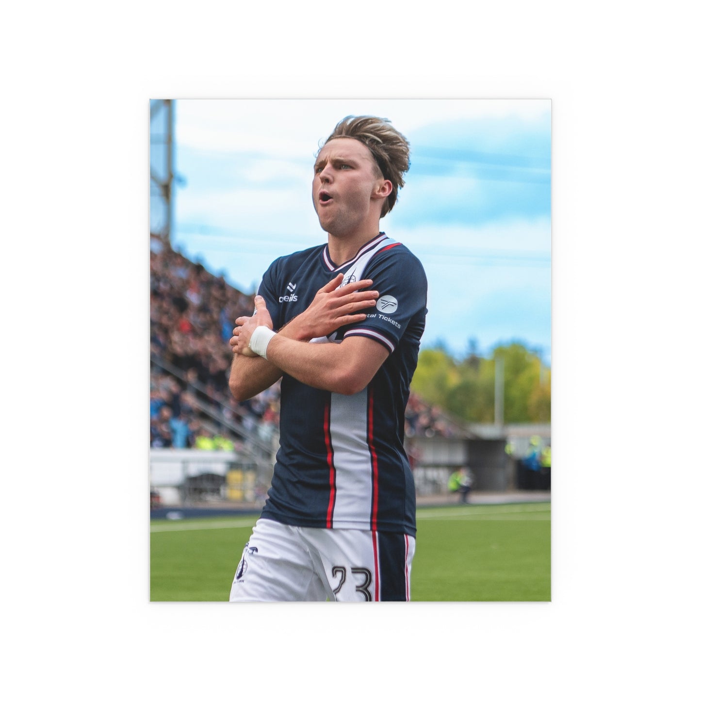 Ethan Ross, goal celebration