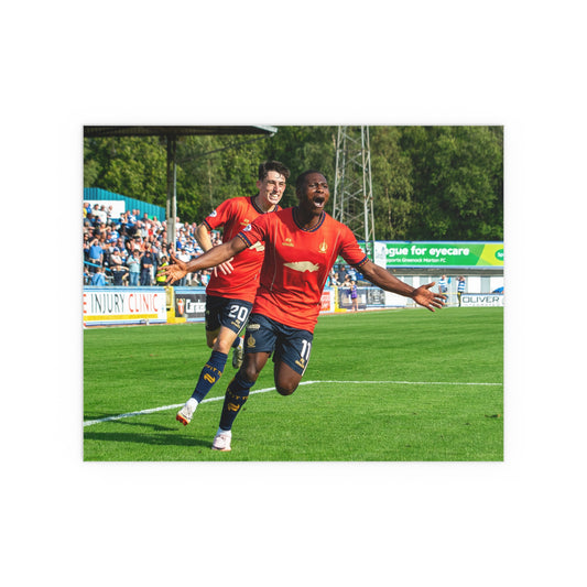 Alfredo Agyeman, goal celebration